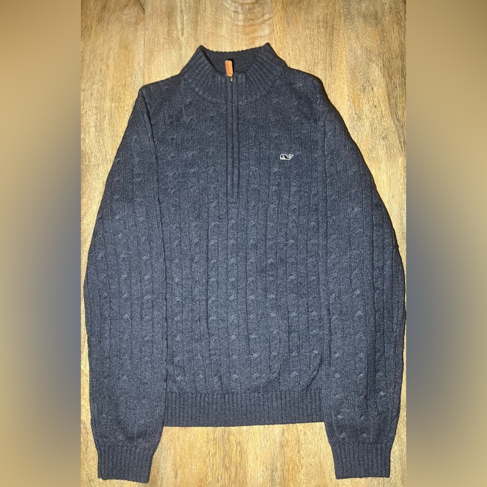 Vineyard vines 1/4 zip knitted sweater